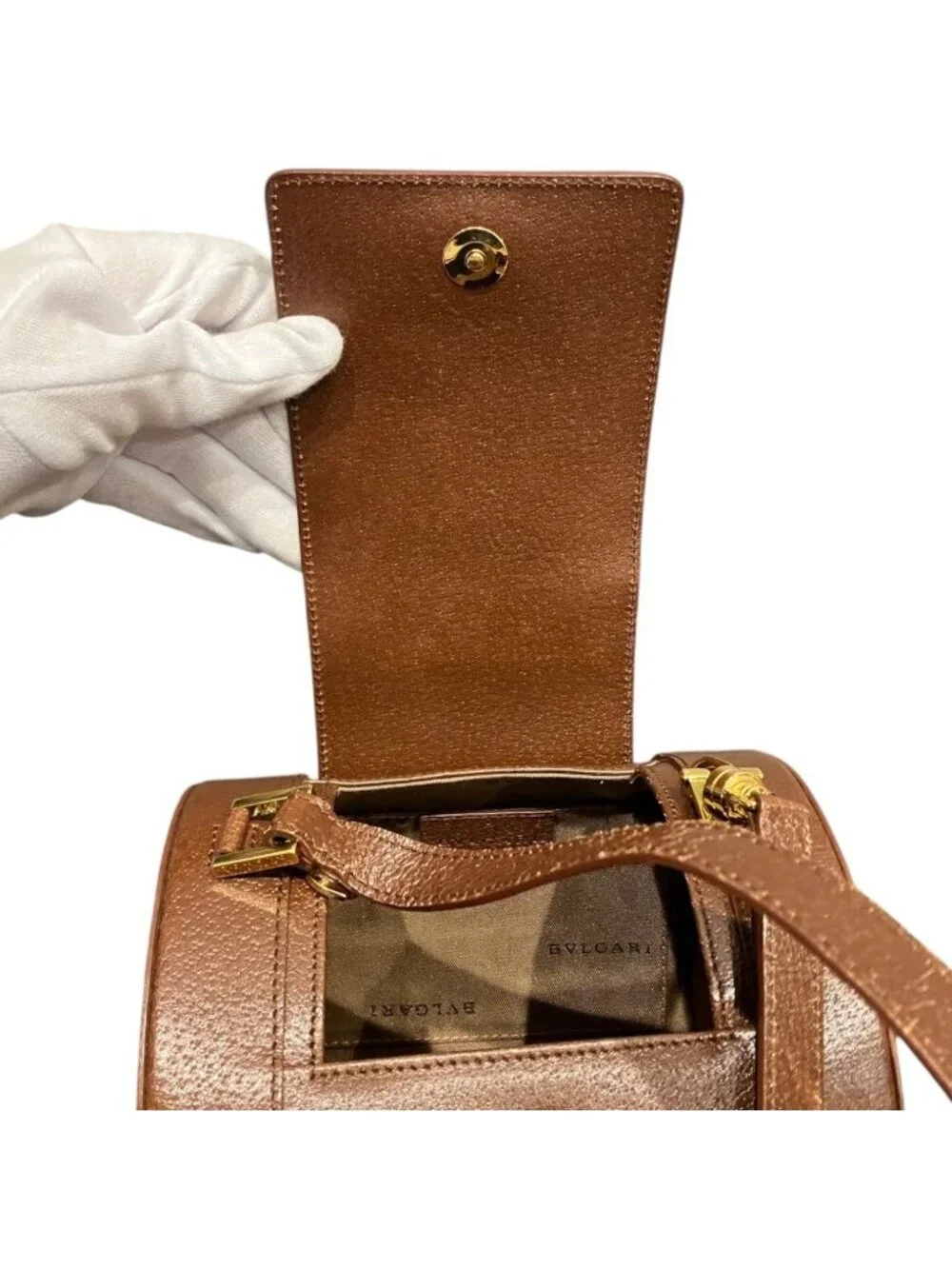 Bvlgari Drum Bag B.Zero1 Handbag Leather